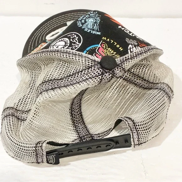 Von Dutch JAX BLACK TRUCKER Muti Print‎ One Size Adjustable
